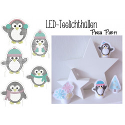 ITH - LED Teelichthülle Pingu Party